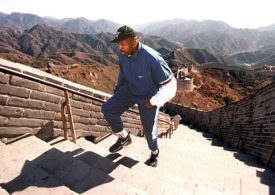 Moses Malone auf der chinesische Mauer