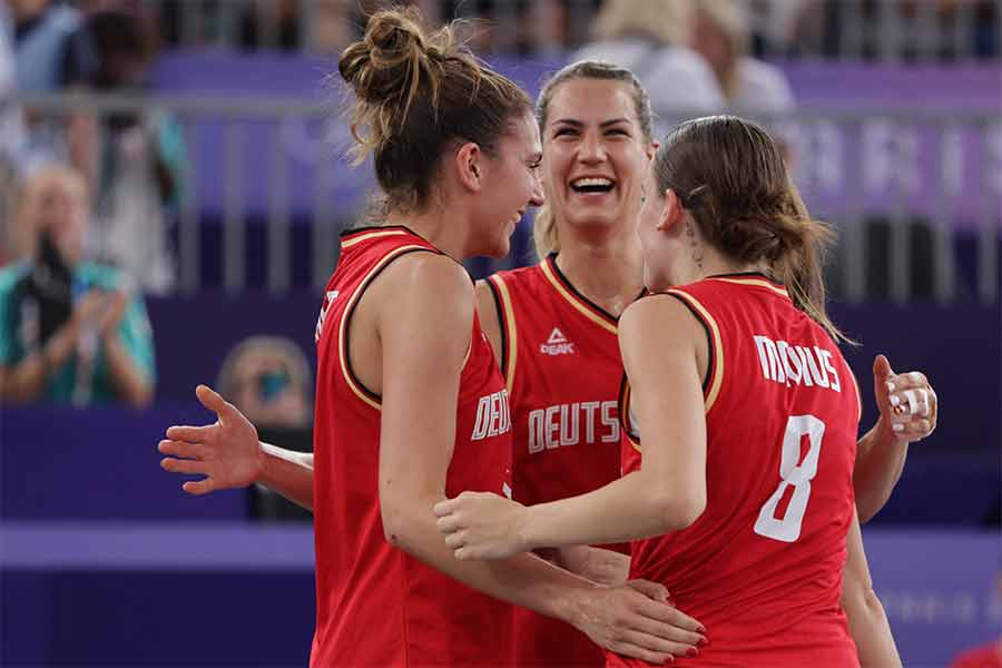 Deutsche Frauen 3X3 Basketball bei Olympia in Paris