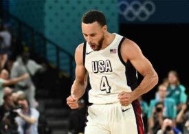 Steph Curry jubelt bei Olympia 2024